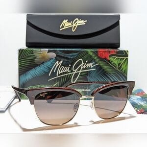 New Maui Jim Lokelani Tortoise Gold Polarized HCL Bronze Sunglasses MJ825-10